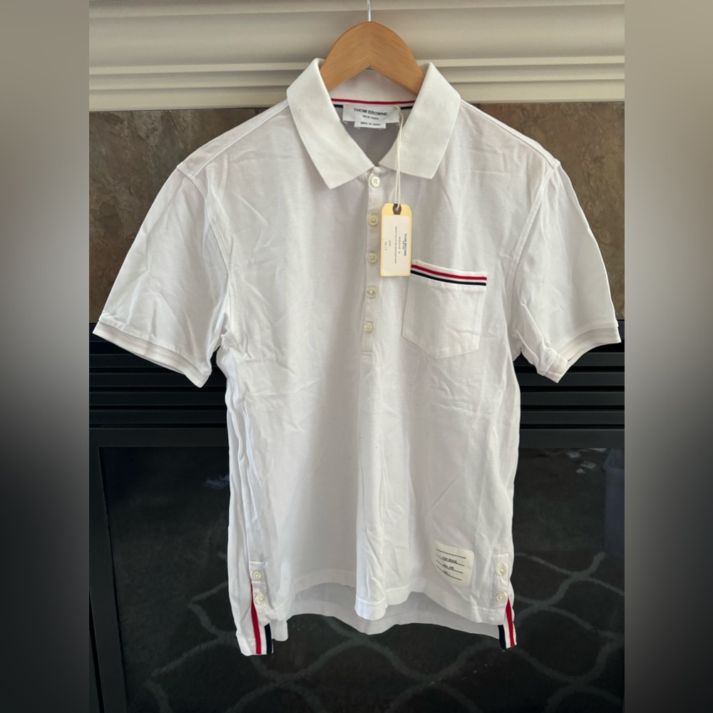 Thom Brown men’s size 2/Medium White Polo shirt